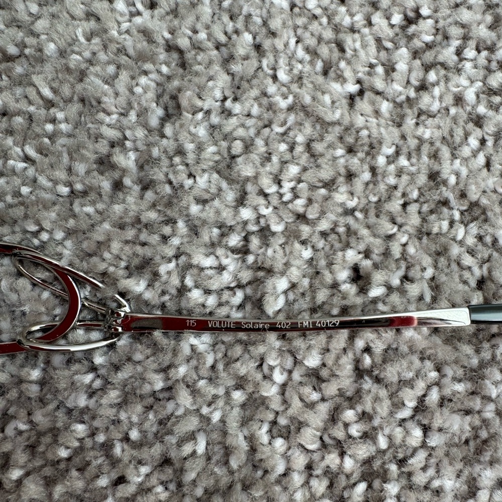 French handmade Fred sunglasses women’s silver arm gradient shield lenses NEW - Picture 10 of 12